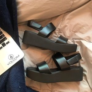 Urban Outfitters Black Platform Sandals
